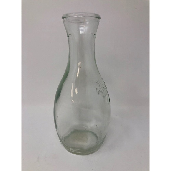 Carafino Clear Glass Bottle 8oz 25cl Wine Vinegar Dressing Pourer 6.25" Cruet - Picture 4 of 7